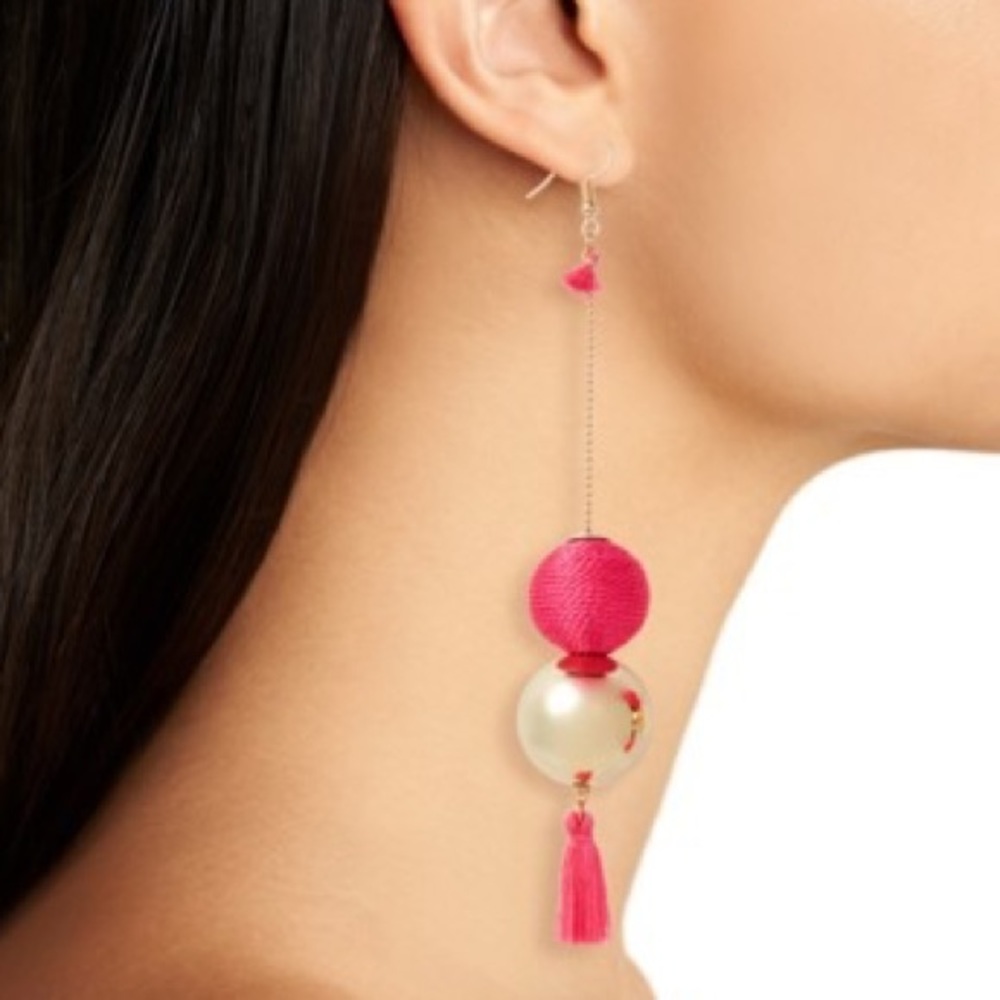 NWT BP Tassel & Metal Sphere Drop Earrings
